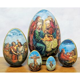 LIFE OF CHRIST NESTED EGG SET
