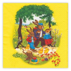 SET/2 PACKS BUNNY FAMILY NAPKINS