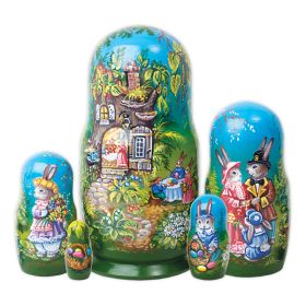 "EASTER ON BUNNY HILL" NESTING SET