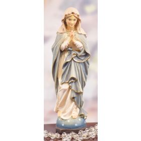 HAND-CARVED PRAYING MADONNA