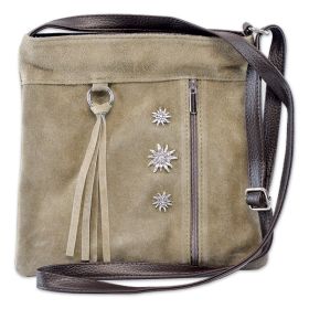 SUEDE LEATHER EDELWEISS HANDBAG