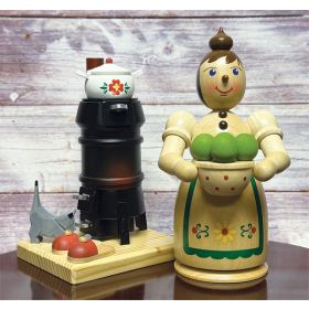 STOVE WITH CAT SMOKER