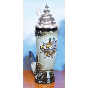 OKTOBERFEST DRINKING HORN STEIN