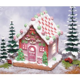 GINGERBREAD JUNCTION LIGHTED HOUSE