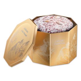 LARGE OCTAGONAL GOLDEN ELISEN TIN