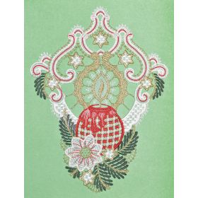 HOLIDAY CANDLE LACE ART