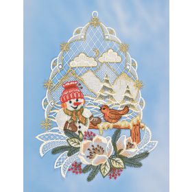 SNOWMAN & SNOWBIRD WINDOW LACE
