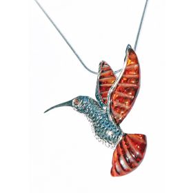 BALTIC AMBER HUMMINGBIRD PENDANT
