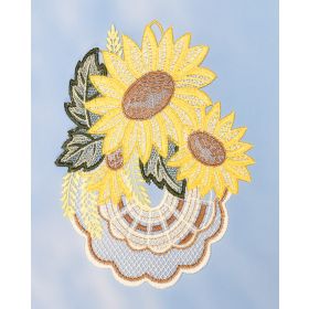 SUNFLOWERS LACE ART