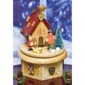 MUSICAL SMOKING GINGERBREAD COTTAGE