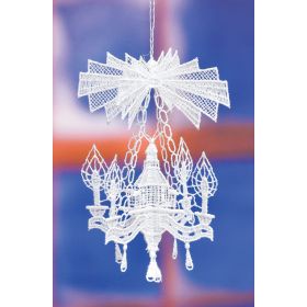 3-D PYRAMID LACE ART ORNAMENT