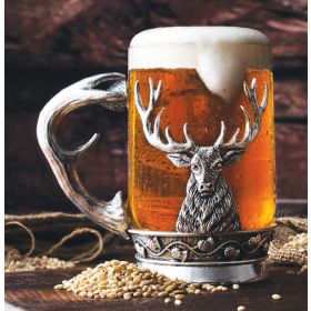 MAGNIFICENT STAG PINT TANKARD