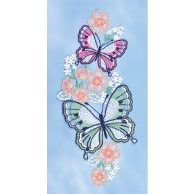 BUTTERFLIES & FLOWERS LACE ART