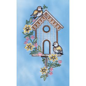 BIRDHOUSE LACE ART