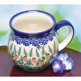 POLISH POTTERY STRAWBERRY MUG