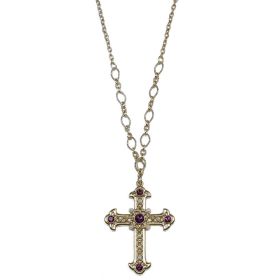14K GOLD DIPPED CROSS NECKLACE