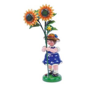 FLOWER GIRL WITH SUNFLOWER