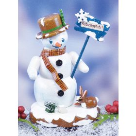 "RUTSCHGEFAHR" SNOWMAN FIGURINE