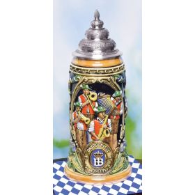 OFFICIAL MUNICH HOFBRAEUHAUS OKTOBERFEST MUSICIANS STEIN