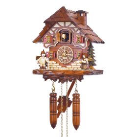 MUSICAL ALPINE CHALET QUARTZ CUCKOO CLOCK