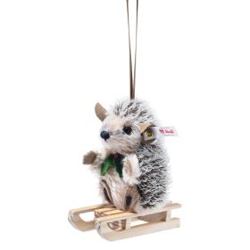 STEIFF SLEDDING HEDGEHOG ORNAMENT