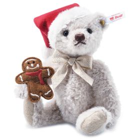 STEIFF SANTA TEDDY WITH GINGERBREAD MAN