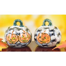 POLISH POTTERY HALLOWEEN PUMPKIN