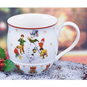 SNOWMAN PORCELAIN JUMBO MUG