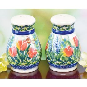 POLISH POTTERY SALT & PEPPER SET