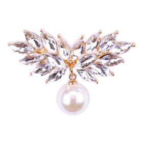 CRYSTAL ANGEL WINGS BROOCH