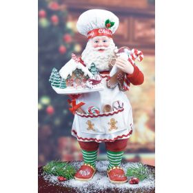 FABRICHE GINGERBREAD CHEF SANTA