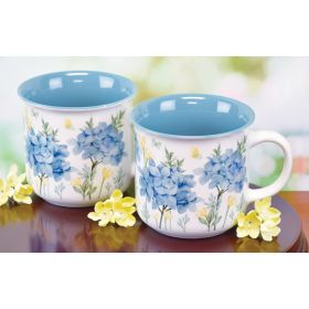 SET/2 HYDRANGEA MUGS