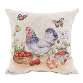 HEN & ROOSTER PILLOW
