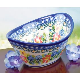 POLISH POTTERY OVAL TRINKET BOWL