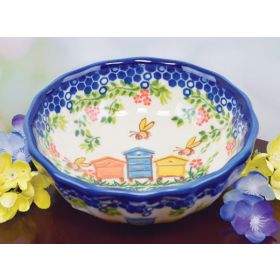 POLISH POTTERY BEEHIVE TRINKET BOWL