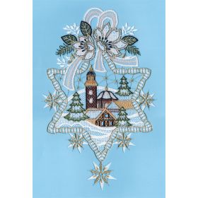 WINTER VILLAGE LACE ART