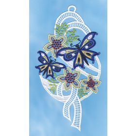BUTTERFLIES & FLOWERS LACE ART