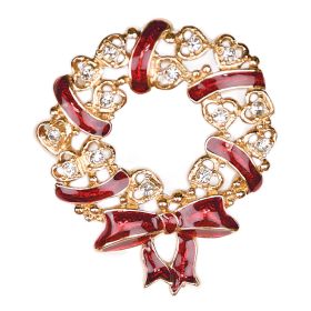 CHRISTMAS WREATH BROOCH
