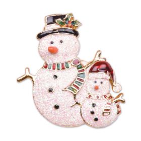 SNOWMAN DUO BROOCH