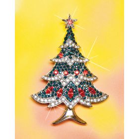 CRYSTAL TANNENBAUM BROOCH