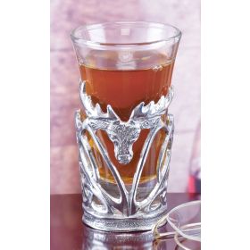 PEWTER STAG SHOT GLASS