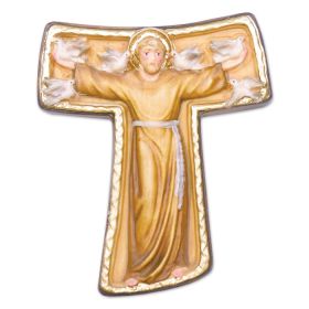 CARVED CROSS OF ST. FRANCIS OF ASSISI