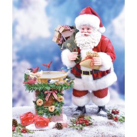 BIRD BATH POSSIBLE DREAMS CLOTHTIQUE SANTA SET