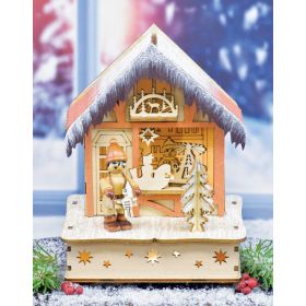 LIGHTED CHRISTMAS MARKET BOOTH