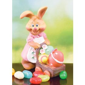 GIRL BUNNY WITH GARDEN CART