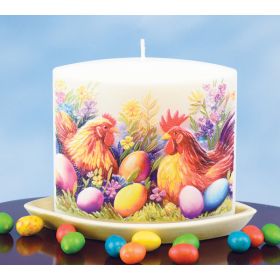 EASTER HEN & ROOSTER CANDLE