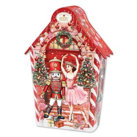 CHRISTMAS FAIRY TALE COTTAGE TIN