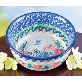 POLISH POTTERY UNIKAT DESSERT BOWL