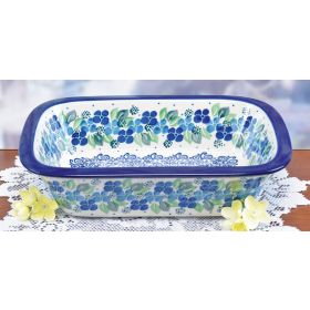 POLISH POTTERY RECTANGULAR BAKING DISH