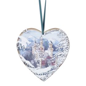 NEUSCHWANSTEIN CASTLE IN WINTER WALL PLAQUE